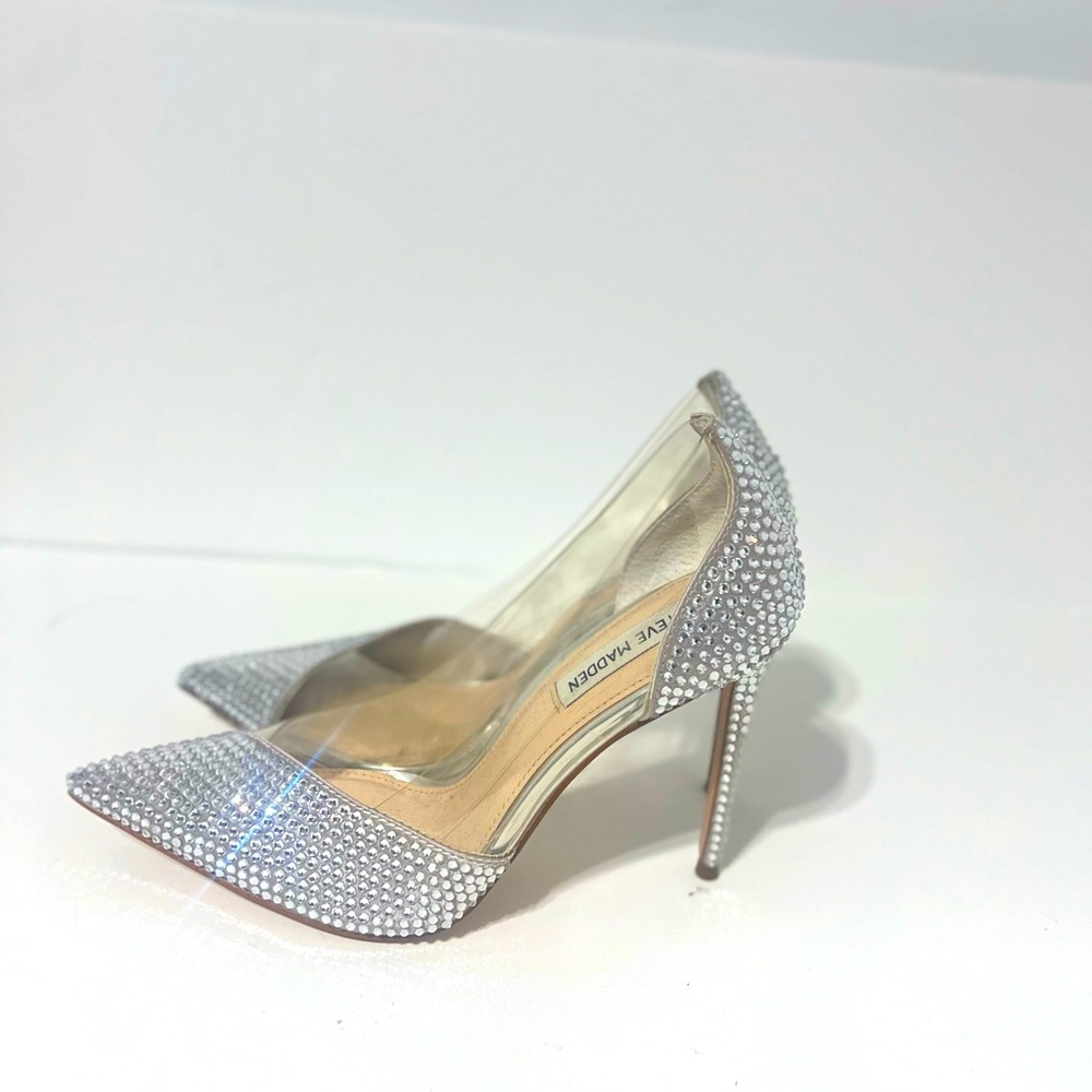 Elegant Silver Rhinestone Heels
4 Inches